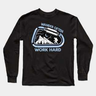 Wander Often Work Hard Adventurer Long Sleeve T-Shirt